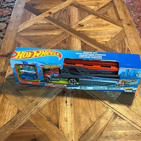 Mattel Toys Hot Wheels Blasting Rig With Cars Poshmark